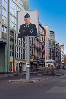 Former border crossing for diplomats in Berlin