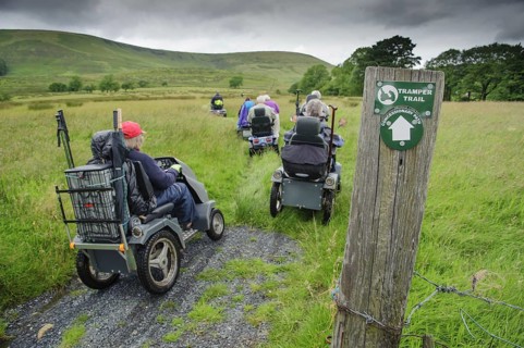 Tramper trail and concession trail signs at post