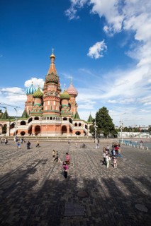 Russian Orthodox St. Basil's Cathedral in Moscow