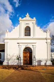 Stellenbosch with intact historic old town