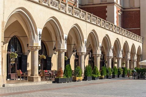 Arcades of Sukiennice Cloth Hall