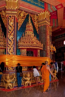 Songkran temple decoration