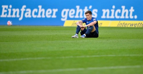 Enttaeuschung Christoph Baumgartner TSG 1899 Hoffenheim