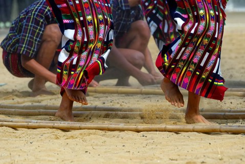 Ritual tribal dances at the Hornbill Festival