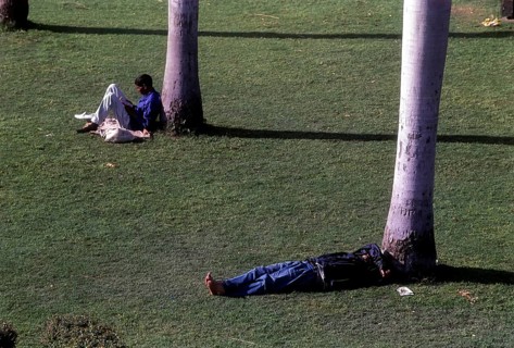 Contradictory on the lawn of Jantar Mantar