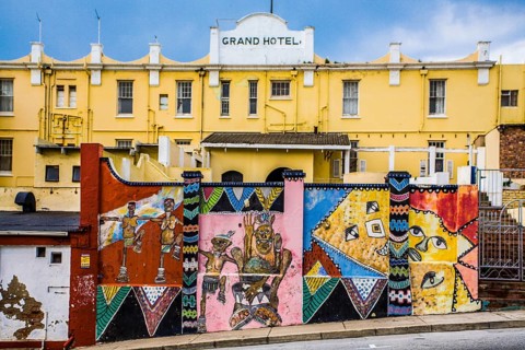 Street Art in front of Grand Hotel