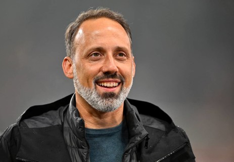 Trainer Coach Pellegrino Matarazzo VfB Stuttgart guter Laune