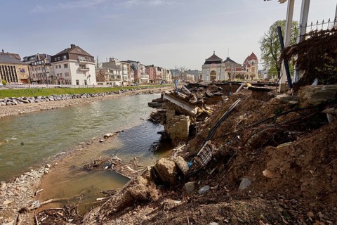 Flutschaeden im Kurviertel von Bad Neuenahr
