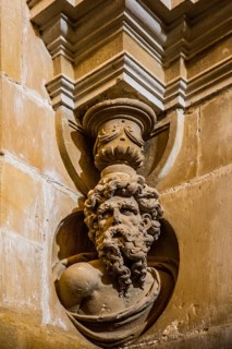 Sculptures in the sacristy of San Salvador