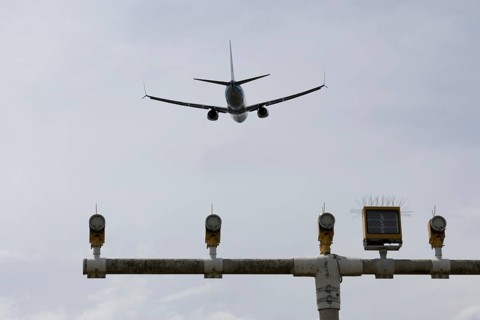 Aircraft taking off
