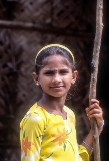 Kurumba tribal girl in Anaikatty