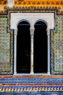 Coloured azulejos