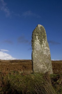 Standing stone at Cama an Staca on the isle of Jura