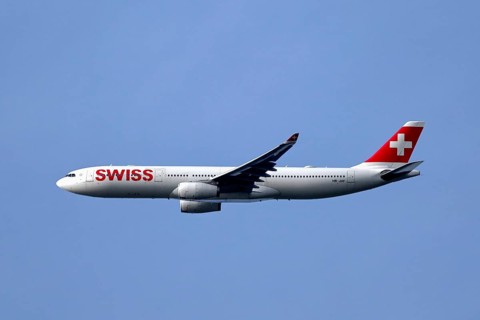 Flugzeug Swiss