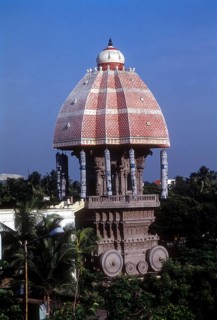 Stone chariot in Valluvar Kottam in Chennai