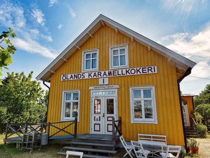 Yellow wooden house
