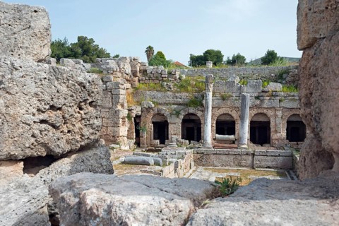 Fountain complex of the Peirene spring