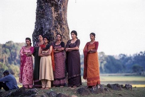 Kodava women in their traditional dress at Madikeri