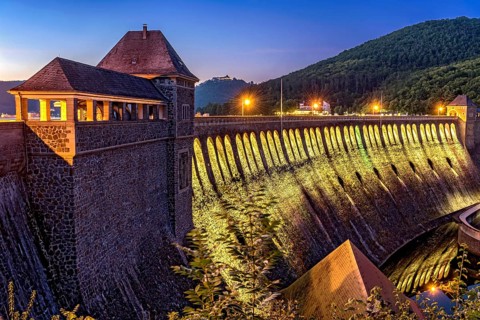 Dam in the evening light