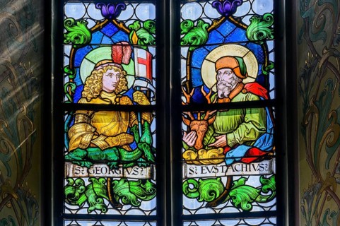 Colourful church window