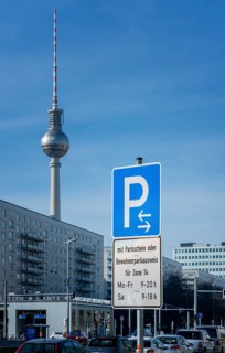 Paid parking in Berlin Mitte