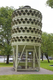 Feral Pigeon loft designed to provide an alternative home for urban pigeons