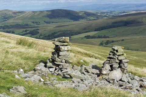 Cairn on moorland