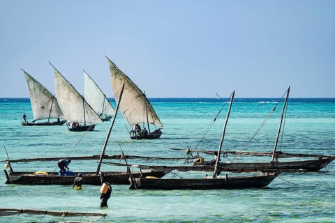 Fischerboote vor Nungwi