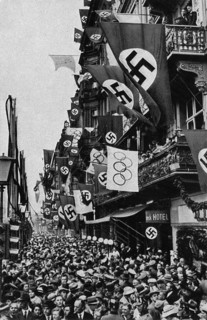 Crowds in the main streets