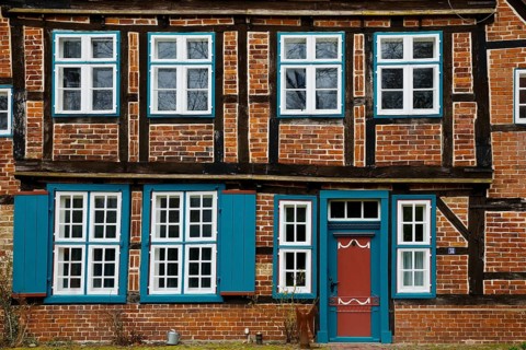 Fassade von einem Fachwerkhaus