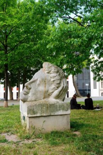 Heinrich Heine Monument by Jens Bergner