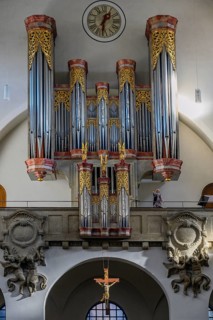 Organ and clock