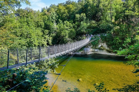 Haengebruecke im Fuerstlichen Park Inzigkofen