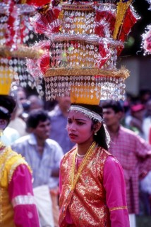Karagam Dancer in Athachamayam celebration in Thripunithura during Onam near Ernakulam