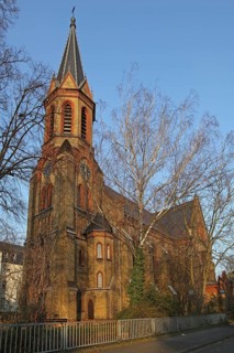 Catholic neo-Gothic Church of the Sacred Heart in Biebrich