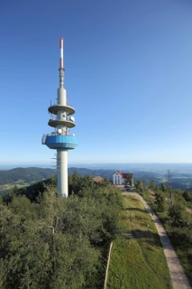 Transmission mast at Hochblauen in Blauen