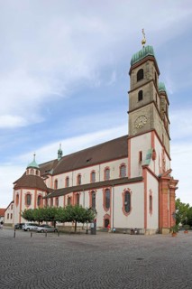 Gothic landmark Fridolinsmuenster in Bad Saeckingen
