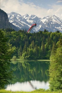 Freibergsee and Heini-Klopfer ski jump