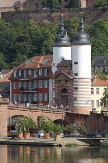 Bridge Gate at the Karl-Theodor-Bridge Old Bridge in the Old Town