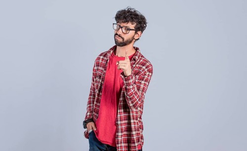 Man pointing at you