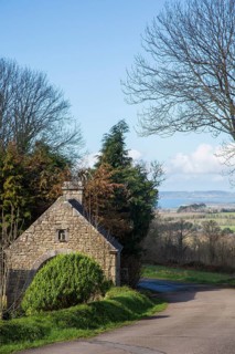 View from Locronan to the bay of Douarnenez