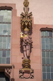 Statue of German Emperor Frederick I. Old Town Hall Roemer