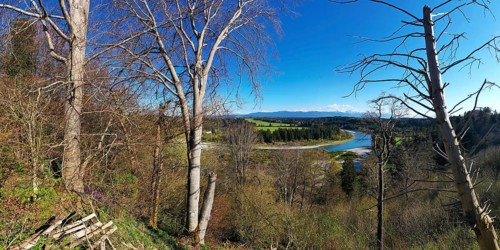 Aerial view of the Litzau Loop in fine weather