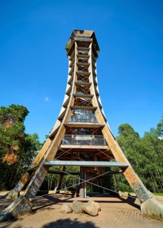 Felixsee observation tower near Weisswasser