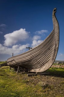 Reconstruction of a Viking longboat