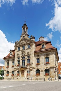 Town hall with rich facade decoration