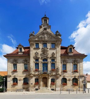 Town hall with rich facade decoration
