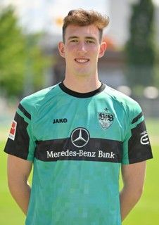 Goalkeeper Florian Schock VfB Stuttgart Portraittermin VfB Stuttgart 2022 2023 Licence Player Football 1. Bundesliga Men GER Stuttgart 05. 07. 2022
