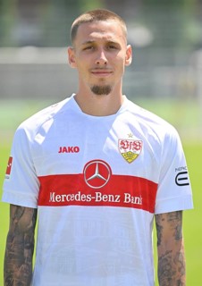Darko Churlinov VfB Stuttgart Portraittermin VfB Stuttgart 2022 2023 Licence Player Football 1. Bundesliga Men GER Stuttgart 05. 07. 2022