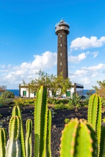 Historic lighthouse Faro de Punta Cumplida